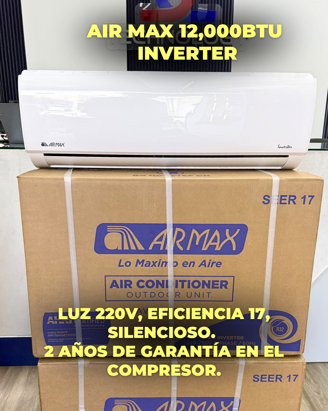 AIRE AIR MAX 12,000 BTU INVERTER 220V