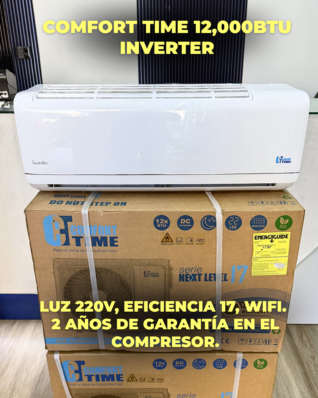 AIRE COMFORT TIME 12,000 BTU INVERTER 220V