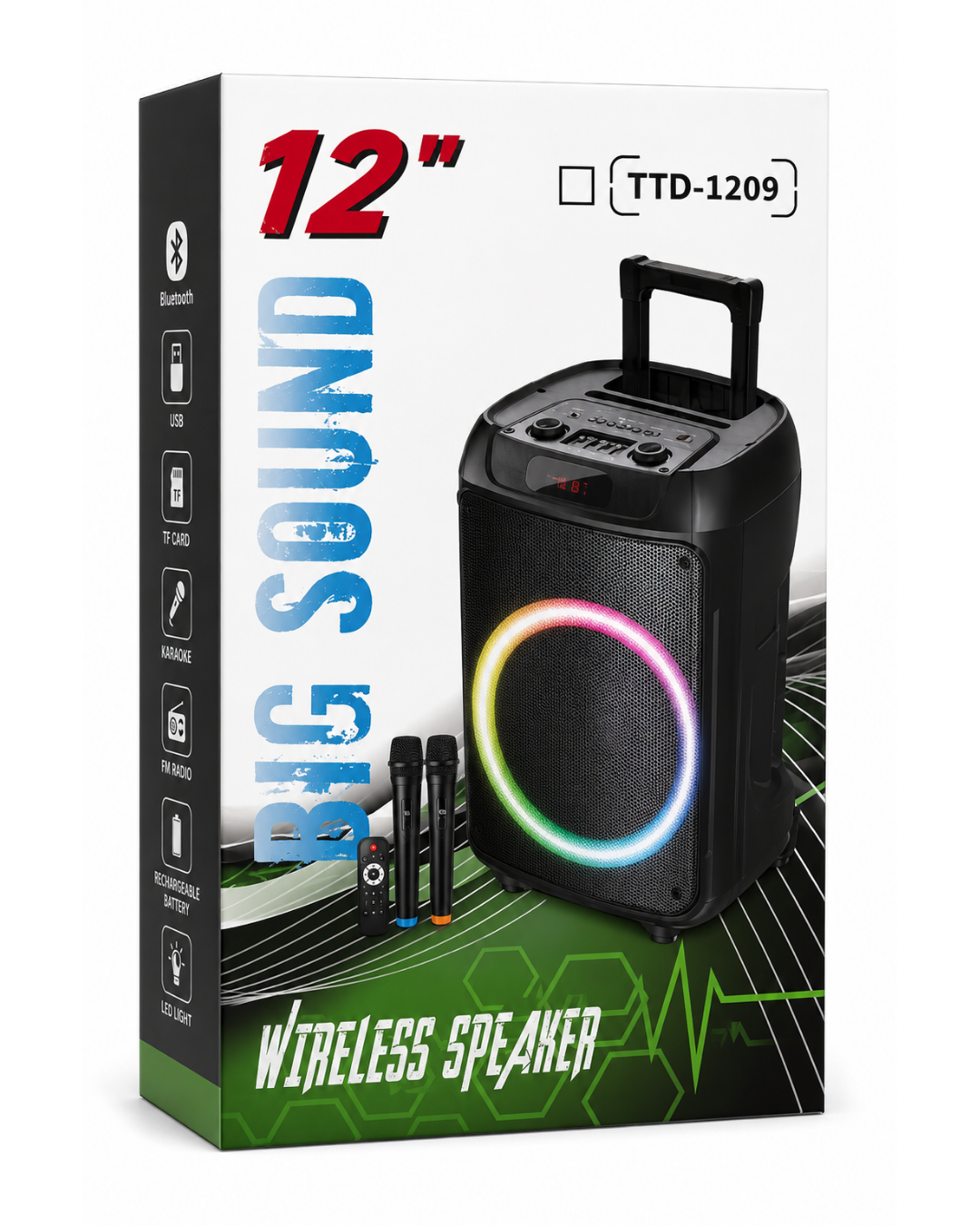 BOCINA BLUETOOTH 12¨ PULGADAS