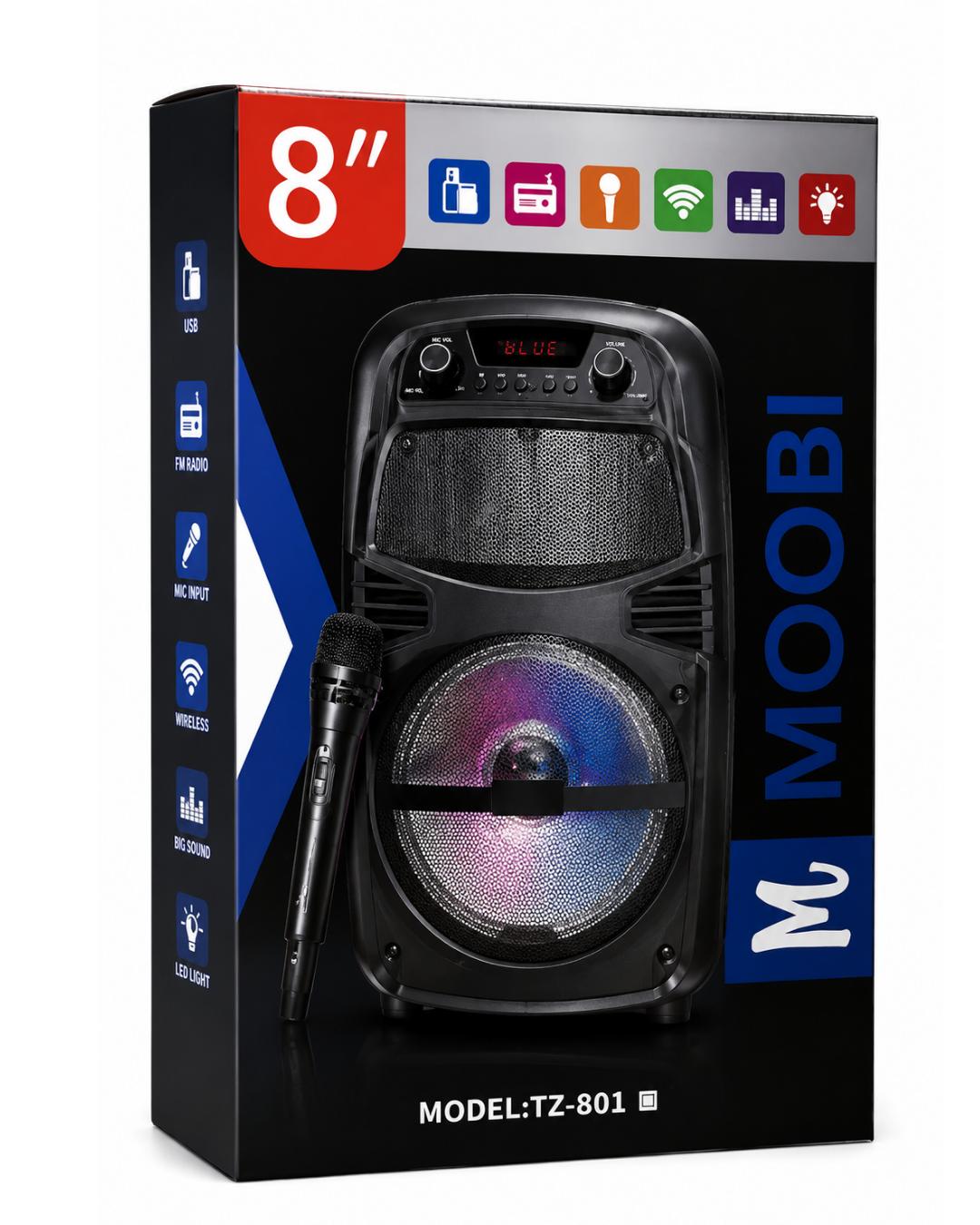 BOCINA BLUETOOTH 8¨ PULGADAS