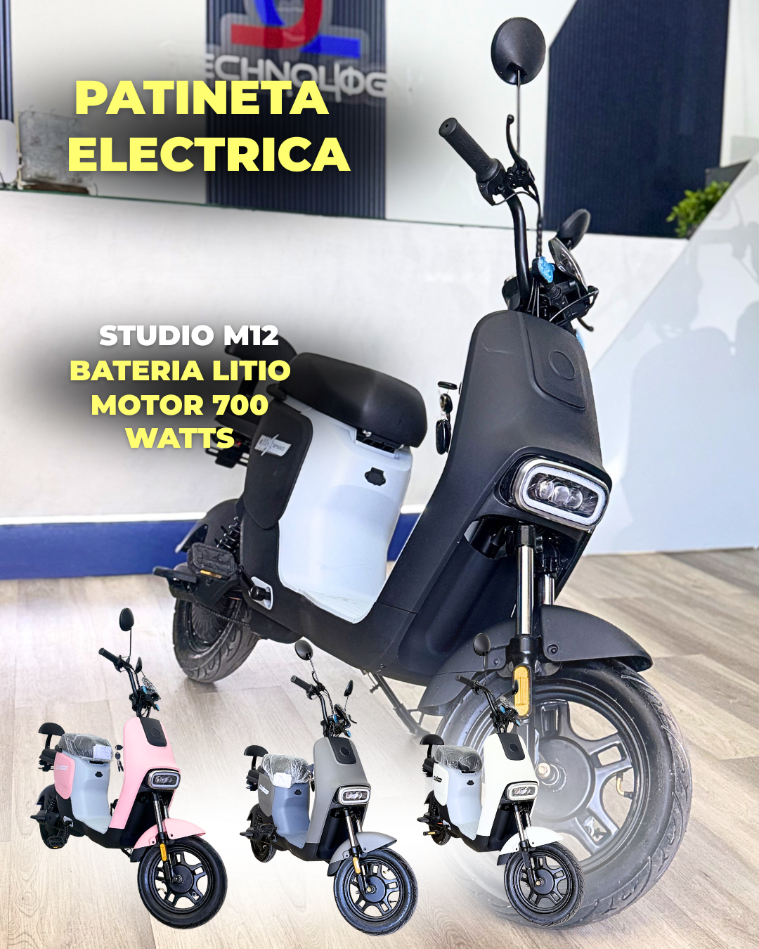 PATINETA ELECTRICA STUDIO CONFORT