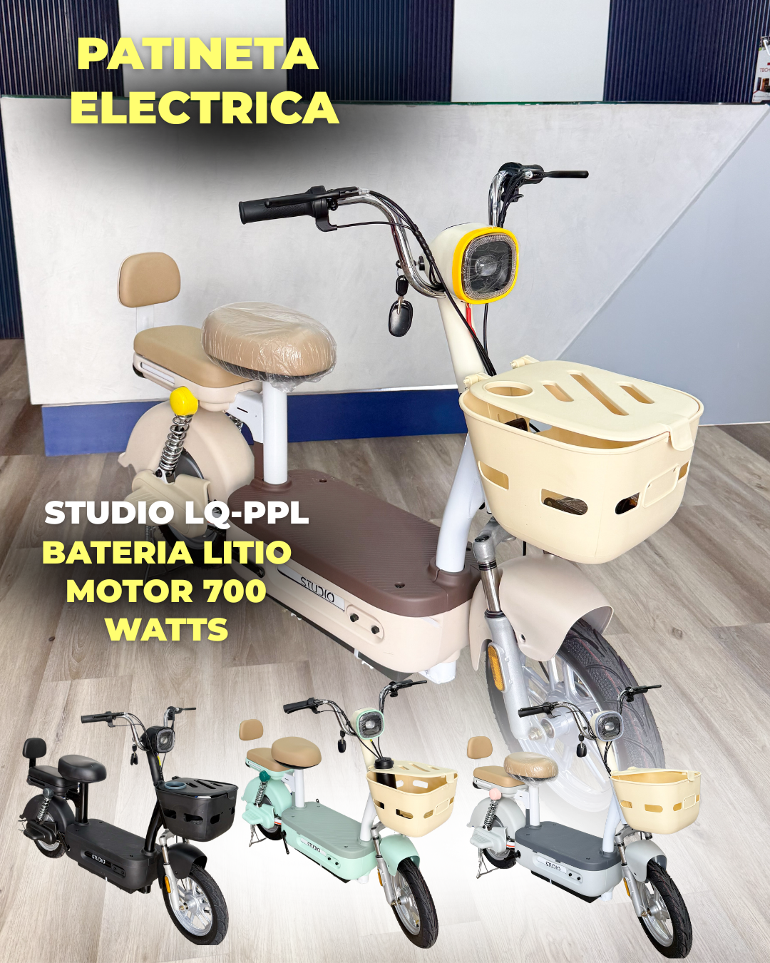 PATINETA ELECTRICA STUDIO PPL COQUETA