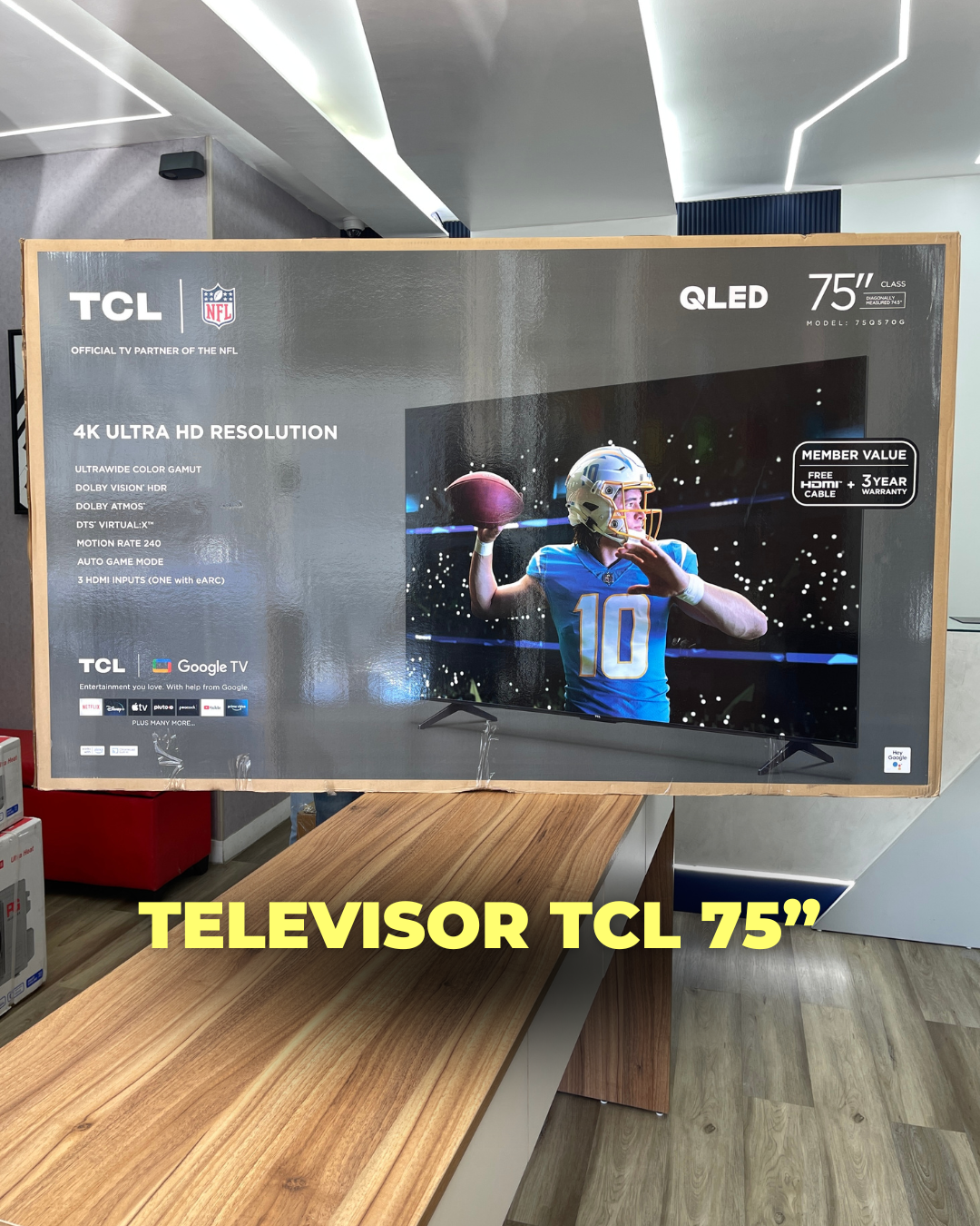 TELEVISOR TCL 75¨ QLED